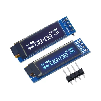 0,91-дюймовый сине-белый OLED-модуль 128X32 OLED LCD Светодиодный дисплейный модуль 0,91 