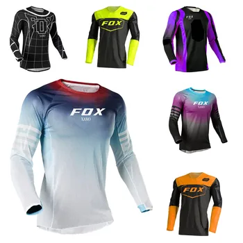 2023 Мужские майки для скоростного спуска Foxxamo, футболки для горных велосипедов, майки для мотоциклов Offroad DH, спортивная одежда для мотокросса, одежда для велосипеда