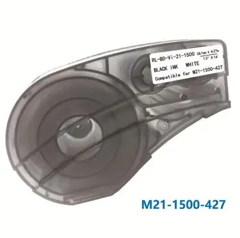 5x Чернильная лента M21-1500-427 для лаборатории Brady BMP21 Черным по белому