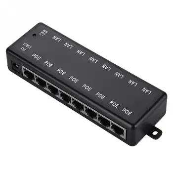 8 Интерфейсов Пассивный PoE-адаптер Power Over Ethernet Модуль Питания POE Инжектор ethernet по коаксиальному каналу DC12V-48V