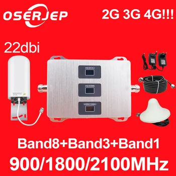850 900 1800 2100-2600 МГц Трехдиапазонный Ретранслятор Усилитель Сотовой Связи GSM Ретранслятор TriBand Усилитель Мобильной Сети 2G 3G 4G Booster Kit