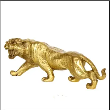 SHUN brass выберите стиль Медный горный тигр, гуляющий по реке Хусяошань тигр, поделки для украшения