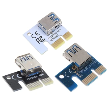 USB 3.0 PCIE 1X Небольшая Карта-адаптер для Графического расширения Pci-e от 1X до 16X Riser Adapter Gold Разъем для майнинга