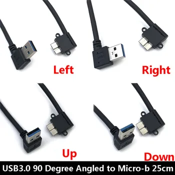 USB 3.0 Type A 90 Градусов ВВЕРХ и Вниз, Влево и вправо под Углом к Разъему Micro B для Samsung S5 Note 3 HDD Внешний Жесткий Диск