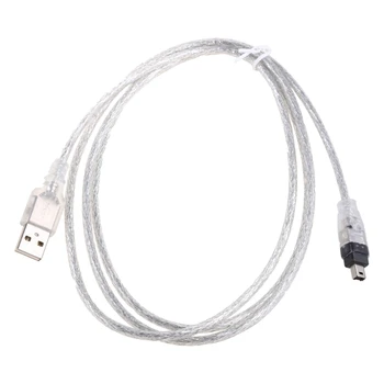 USB-кабель для передачи данных iEEE 1394 4-контактный к USB Mini Plug Firewire Шнур для Mini DV