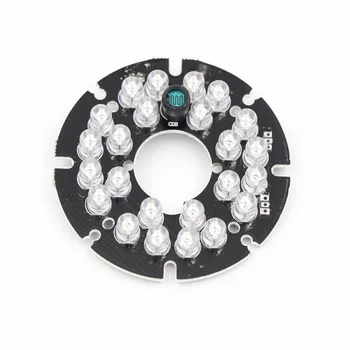 аксессуары для видеонаблюдения 850 нм 90 градусов инфракрасный свет 24-зернистая ИК-светодиодная плата для камер наблюдения диаметр ночного видения 54 мм