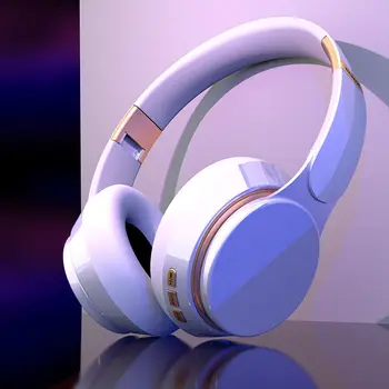 гарнитуры Bluetooth Наушники Над Ухом HIFI Head Беспроводные Наушники С Микрофоном 3D Музыкальная Гарнитура Gamer Складная Для iPhone Xiaomi