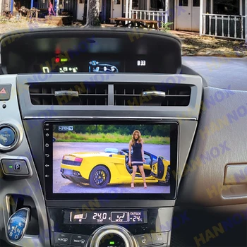 Для Toyota Prius Plus Alpha 2012 2013 2014 2015 2016 2017 9-дюймовый автомобильный радиоприемник Android, Мультимедийный видеоплеер, навигация GPS SWC BT