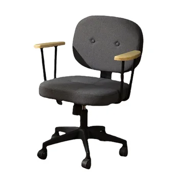 Домашний Компьютерный стул, Удобный стул для обучения, Интернет-вращающийся стул с красной спинкой