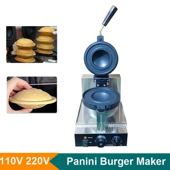Коммерческий 10V 220V Пресс Для Мороженого Панини UFO Burger Machine Производитель Гамбургеров Для Мороженого Ufo Burger Grill Летающая Тарелка Пекарь