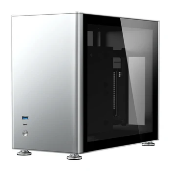 Корпус формата А4 Mini itx Mini SFX с водяным охлаждением, полностью алюминиевый, боковой прозрачный игровой компьютер small host