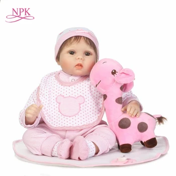 Кукла NPK reborn baby doll, виниловая силиконовая кукла, мягкая на ощупь, в той же одежде, что и pisture, лучшие игрушки и подарок для детей