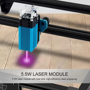 Лазерный модуль мощностью 40 Вт, LD + FAC, 5,5 Вт, 450 нм, лазерная быстрая высокоточная резка, Гравер с блоком фокусировки, принтер для резки металла