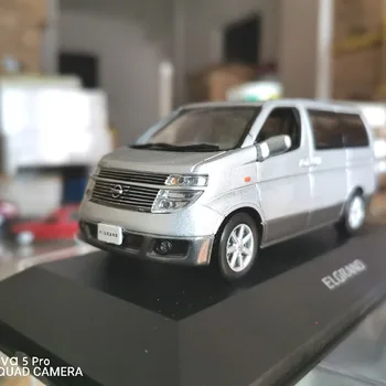 Литой под давлением сплав 1/43 Nissan ELGRAND MPV Модель коммерческого автомобиля, Серебряная классическая коллекция для взрослых, статический дисплей, сувенирные игрушки для мальчиков