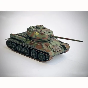 Масштаб 1: 72 Советский танк Т-34/85 позднего типа 1944 года, статические военные украшения, сувениры, любимая коллекция взрослых, игрушечная боевая машина