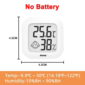 Мини-ЖК-цифровой термогигрометр, Датчик температуры и влажности, Цифровой монитор влажности для домашнего рабочего стола