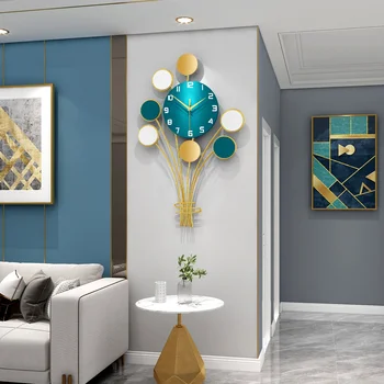 Модные минималистичные настенные часы в Скандинавском стиле для гостиной, Креативные Домашние настенные часы современного дизайна