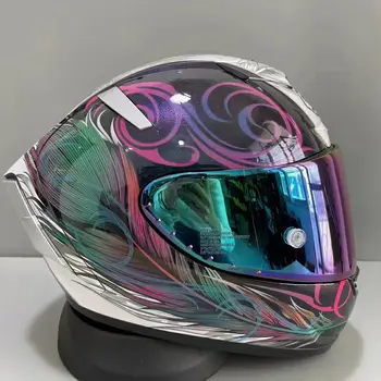 Мотоциклетный шлем с полным лицом X-14 x14 Шлем Маркеса с пером для езды по мотокроссу, Мотобайковый шлем Casco De Motocicleta