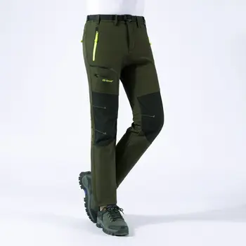 Мужские осенне-зимние уличные брюки из мягкой ткани, высококачественные ветрозащитные мужские брюки для альпинизма, мужские водонепроницаемые брюки для рыбалки