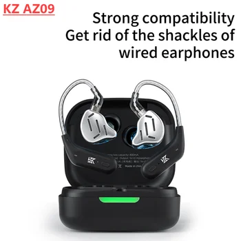 Наушники-крючки KZ AZ09 Bluetooth-гарнитура BT5.2 С высококачественным звуком, Наушники B Pin/C Pin для KZ ZST/ZSR/ED12/ES3 ZSN/ZSN PRO