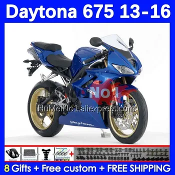 Обвес для Daytona 675 Daytona-675 синий в наличии 13 14 15 16 Кузов 195No.41 Daytona675 2013 2014 2015 2016 OEM Полный обтекатель