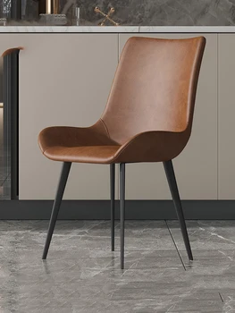 Обеденный стул Для гостиной, Стулья для макияжа, Итальянские Роскошные Обеденные стулья из искусственной кожи, стол-шезлонг для дома Decro