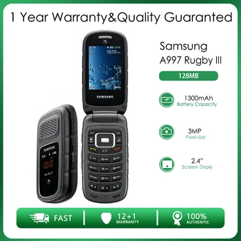 Оригинальный разблокированный Samsung A997 Rugby III 3G 128 МБ Mini-SIM 3MP 2.4 