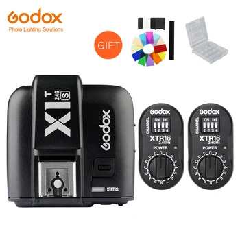 Передатчик вспышки Godox X1T-S TTL 2.4G + 2x Приемников XTR-16 Для камеры Sony A7RII A7R A58 Godox DE300 DE400 SK300 SK400