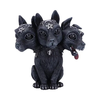 Подарочные фигурки для украшения дома, черные единороги, поделки из смолы дракона-посланника ада, настольные украшения, детские игрушки.
