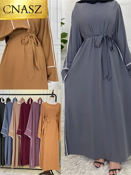 Последнее Мусульманское Женское платье, Кафтан, Марокканская Абайя, Дубайская Женская Юбка для Рамадана, Кимоно, Женское Мусульманское Модное Платье