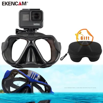 Профессиональная подводная камера; маска для дайвинга с ящиком для хранения; плавательные очки для спортивной камеры GoPro YI SJCAM EKEN; аксессуары для спортивной камеры