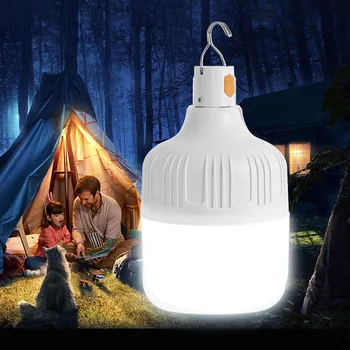 Светодиодные кемпинговые фонари Портативные USB Перезаряжаемые Аварийные огни Палатки высокой мощности Освещение Фонарик Оборудование Палатка Лампа бытовая