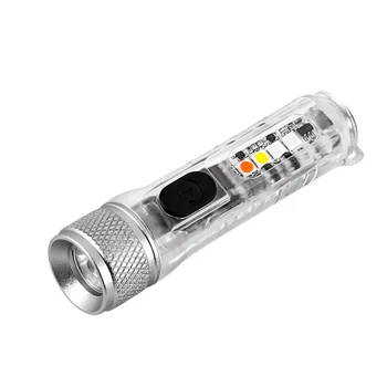 Светодиодный фонарик Mini T20, USB-аккумуляторная лампа, Магнитный предупреждающий фонарь для кемпинга