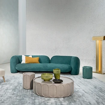 современные роскошные круглые журнальные столики из мрамора для мебели гостиной