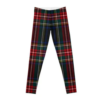 Стюарт Черные шотландские клетчатые леггинсы спортивные брюки леггинсы женские пуш-ап