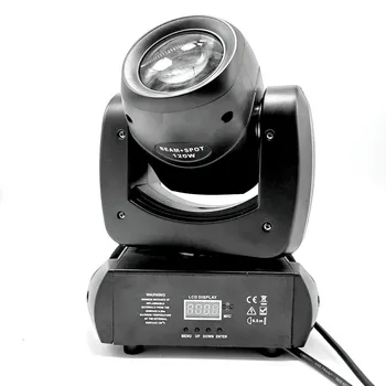 Сценический светильник с движущейся головкой 120 Вт LED со звукоактивируемым управлением DMX512 Профессиональный диджейский прожектор для дискотек, церковных шоу-баров