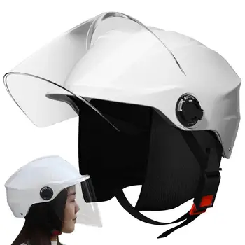 Шлем с открытым лицом, Мотоциклетный шлем, Козырьки, Мужские И Женские Летние Электрические Дорожные Велосипедные шлемы, Скутерные Мотоциклетные Шлемы, Принадлежности для велоспорта